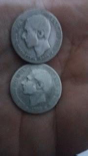 Monedas de plata y euros