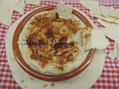 Hummus de garbanzos.