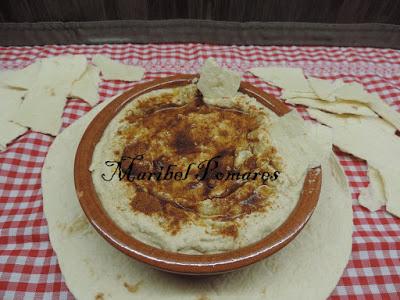 Hummus de garbanzos.