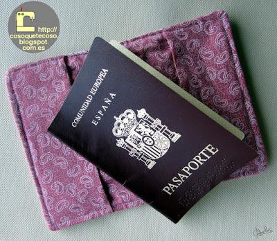 Funda para pasaporte