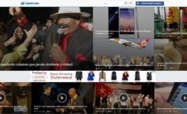 Imagen de la página de inicio de CiberCuba.