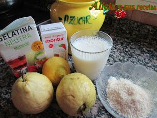 FLANES DE GUAYABA Y COCO (CON CREMA DE KIWI)