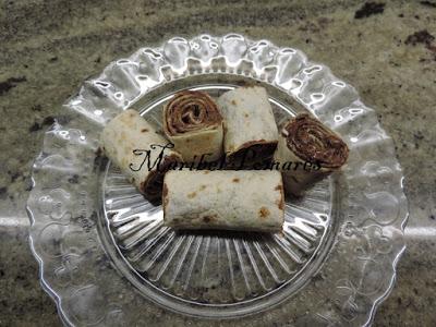 Wraps de nutella y coco.
