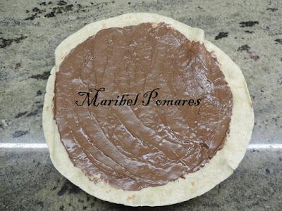 Wraps de nutella y coco.