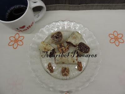 Wraps de nutella y coco.