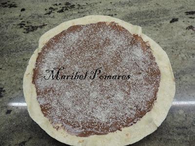 Wraps de nutella y coco.