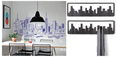 Perchero de pared Skyline