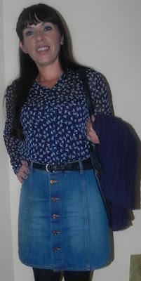 Azul de invierno: Look, esmalte y outfit