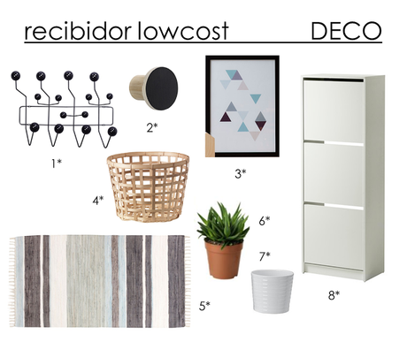 Como decorar un recibidor muy pequeño de manera lowcost. Como decorar un recibidor muy pequeño de manera lowcost.