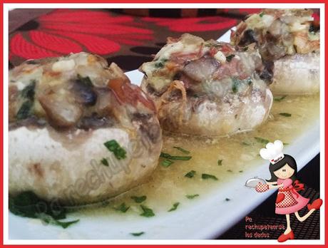 *Champiñones rellenos al vapor (Olla GM-E)
