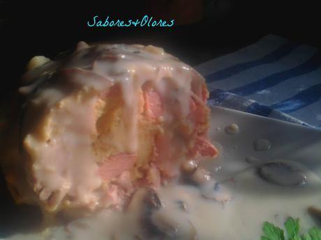 ROLLO DE LOMO A LA ALSACIANA CON SALSA DE CHAMPIÑON......IDEAL PARA NAVIDAD ROLLO DE LOMO A LA ALSACIANA CON SALSA DE CHAMPIÑON......IDEAL PARA NAVIDAD