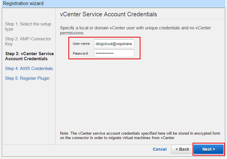 Registration AWS Connector por DBigCloud