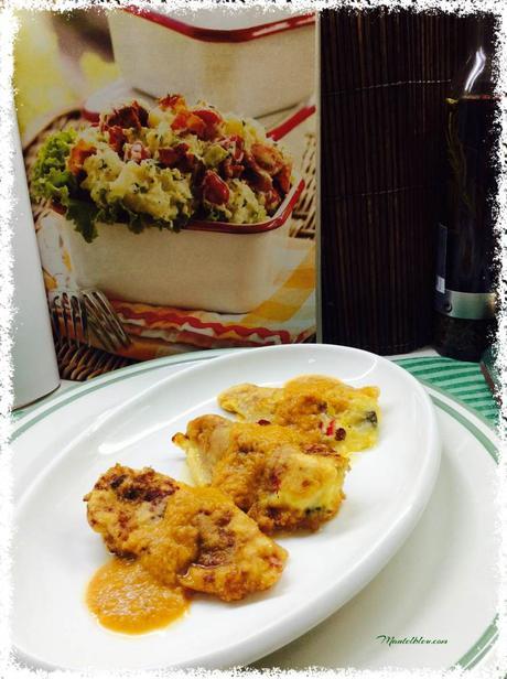 Pimientos rellenos de setas y langostinos Pimientos rellenos con setas y langostinos 5