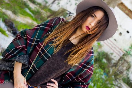 poncho tartan