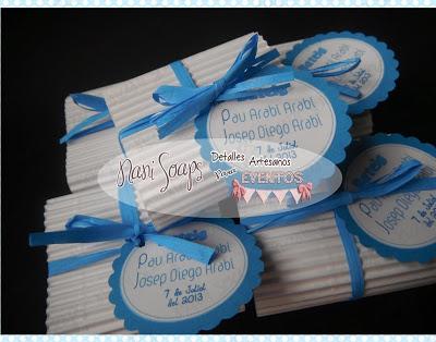 jabon personalizado detalles bautizo