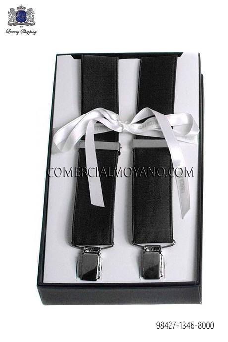 Tirantes elásticos en negro Ottavio Nuccio Gala.