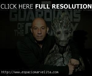 Vin Diesel como Groot en Los Guardianes de la Galaxia