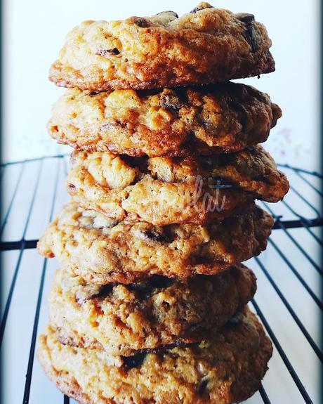 Cookies con chips de chocolate y nueces