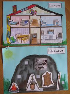 La prehistoria: casas y cuevas