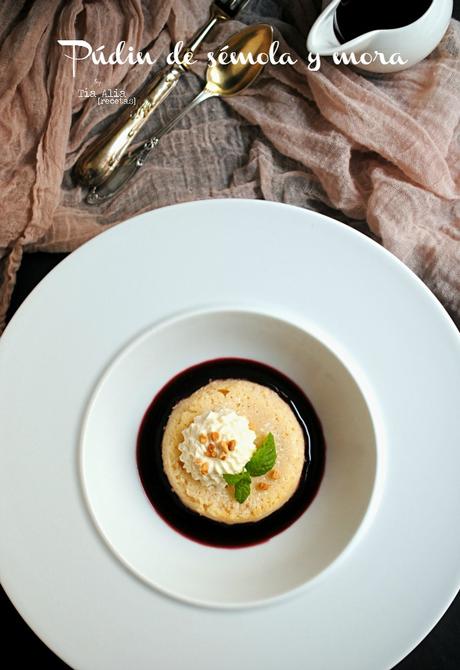 Pudin de sémola y mora para CON UN PAR