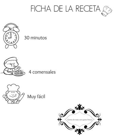 CREMA DE MAÍZ CON QUESO FRESCO Y AJO NEGRO