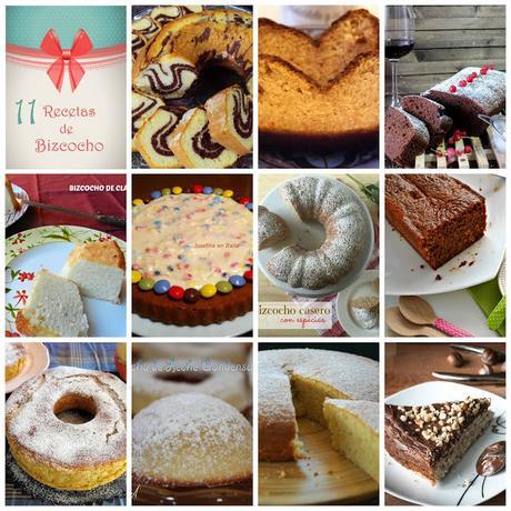 Once Recetas de Bizcocho Casero