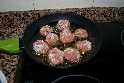 albóndigas con setas paso 2