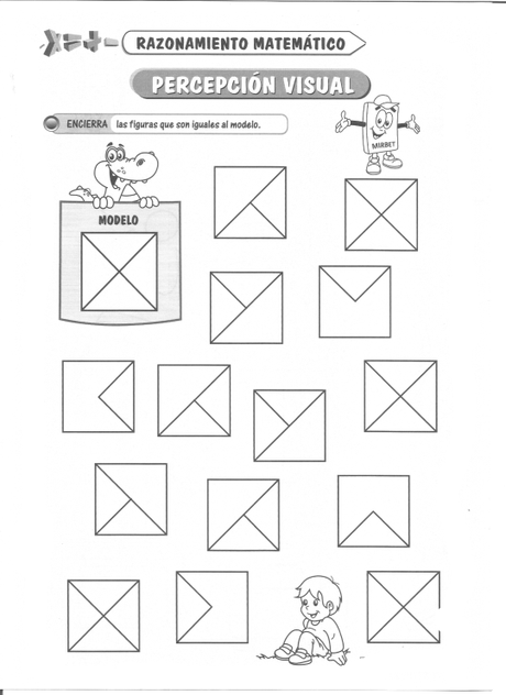 Percepción visual: Razonamiento matemático 5 años Percepción visual: Razonamiento matemático 5 años