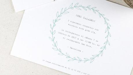 tipo postal para invitaciones de bodas