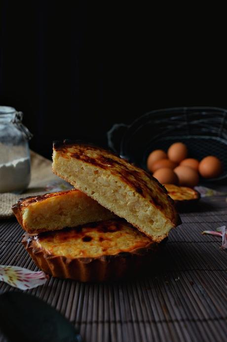Pastel de arroz belga - Rijsttaartje