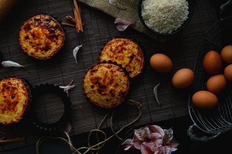 Pastel de arroz belga - Rijsttaartje