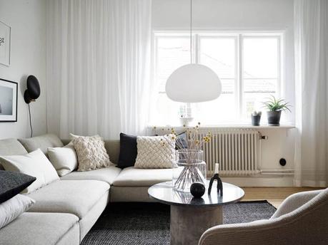 literas decoración lanas algodón chenillas textiles decoración estilo nórdico escandinavo decoración nórdica elegante decoracion monocroma decoración blanco y negro Combinando texturas decoración cemento madera deco blog decoración nórdica 