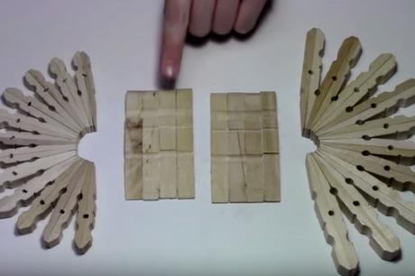 DIY - SERVILLETERO CON PINZAS DE MADERA