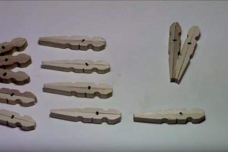 DIY - SERVILLETERO CON PINZAS DE MADERA