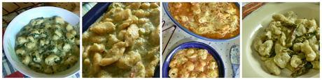 Ñoquis de harina de garbanzos con salsa de zanahorias y curry (libres de gluten y veganos)