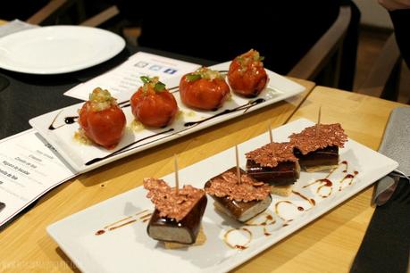 Dos de los deliciosos pintos del restaurante Zeruko de Barcelona