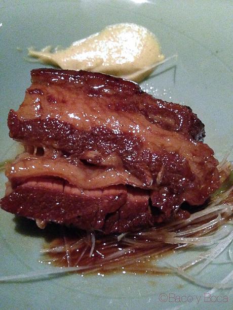 Buta no kakuni Shibui Barcelona baco y boca