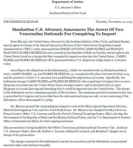 Sobrinos de Cilia Flores se enfrentan a una pena máxima de cadena perpetua