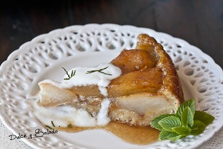 Tarta Tatín de Peras Especiadas