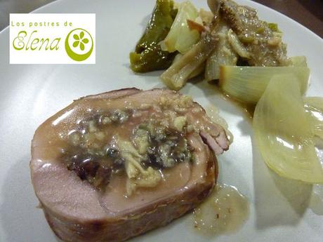 Pierna de cordero rellena con escalivada