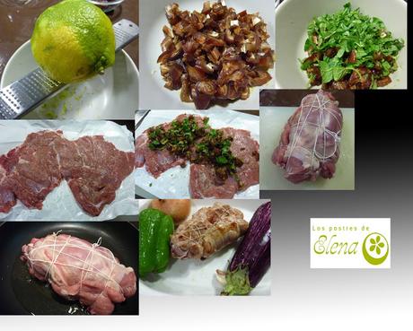 Pierna de cordero rellena con escalivada