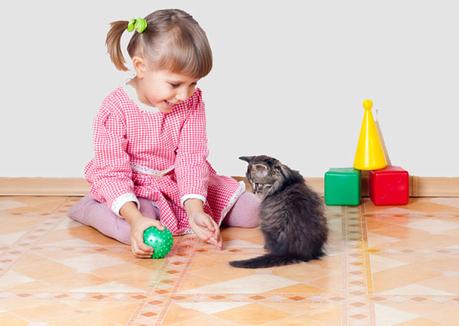 Enséñale a tu niño a jugar con su mascota de la manera correcta