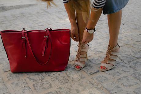 Falda de capa para un look Navy+Lady