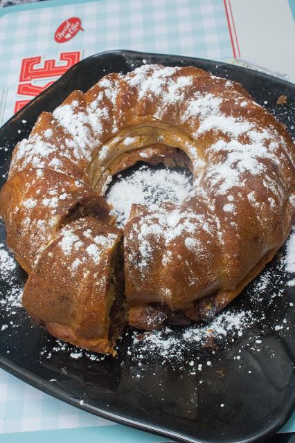 Bundcake de calabaza y kitkat