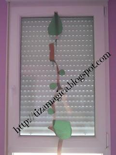 Manualidad lianas y hojas