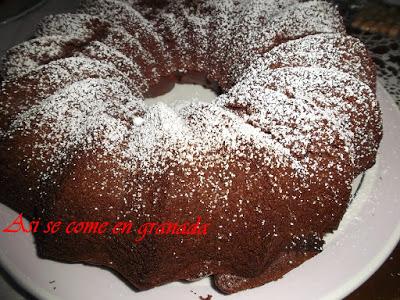 Bundt Cake de chocolate sin gluten