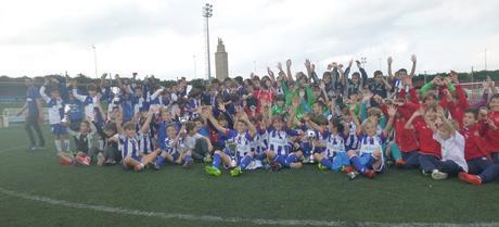 El R.C Deportivo de A Coruña benjamín y alevín gana el Trofeo Fútbol 8 - El Corte Inglés 2015