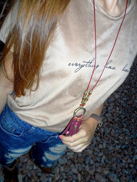 Vaqueros boyfriend y maxi camiseta