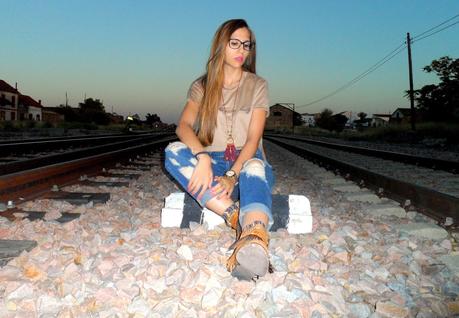 Vaqueros boyfriend y maxi camiseta