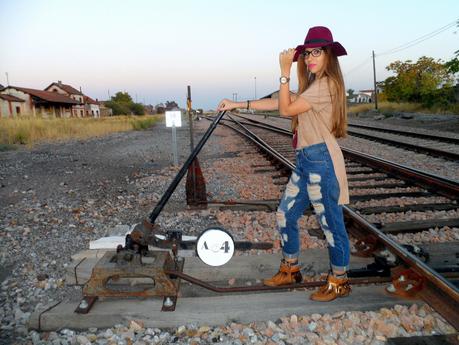 Vaqueros boyfriend y maxi camiseta